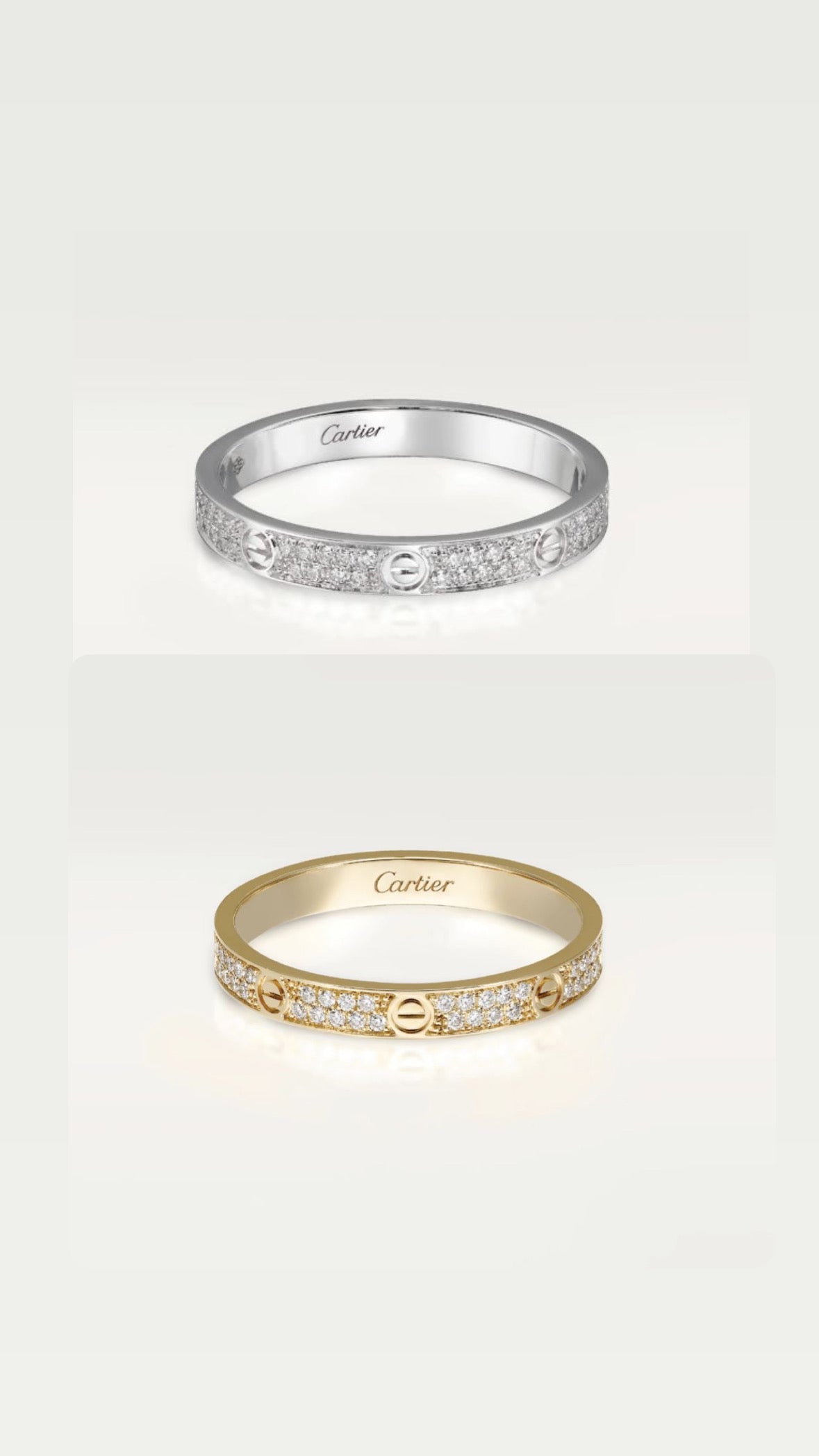 خاتم Cartier (full zircon) ضعيف