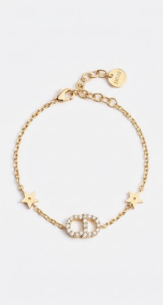 سوارة Dior (ذهبي مطفي )