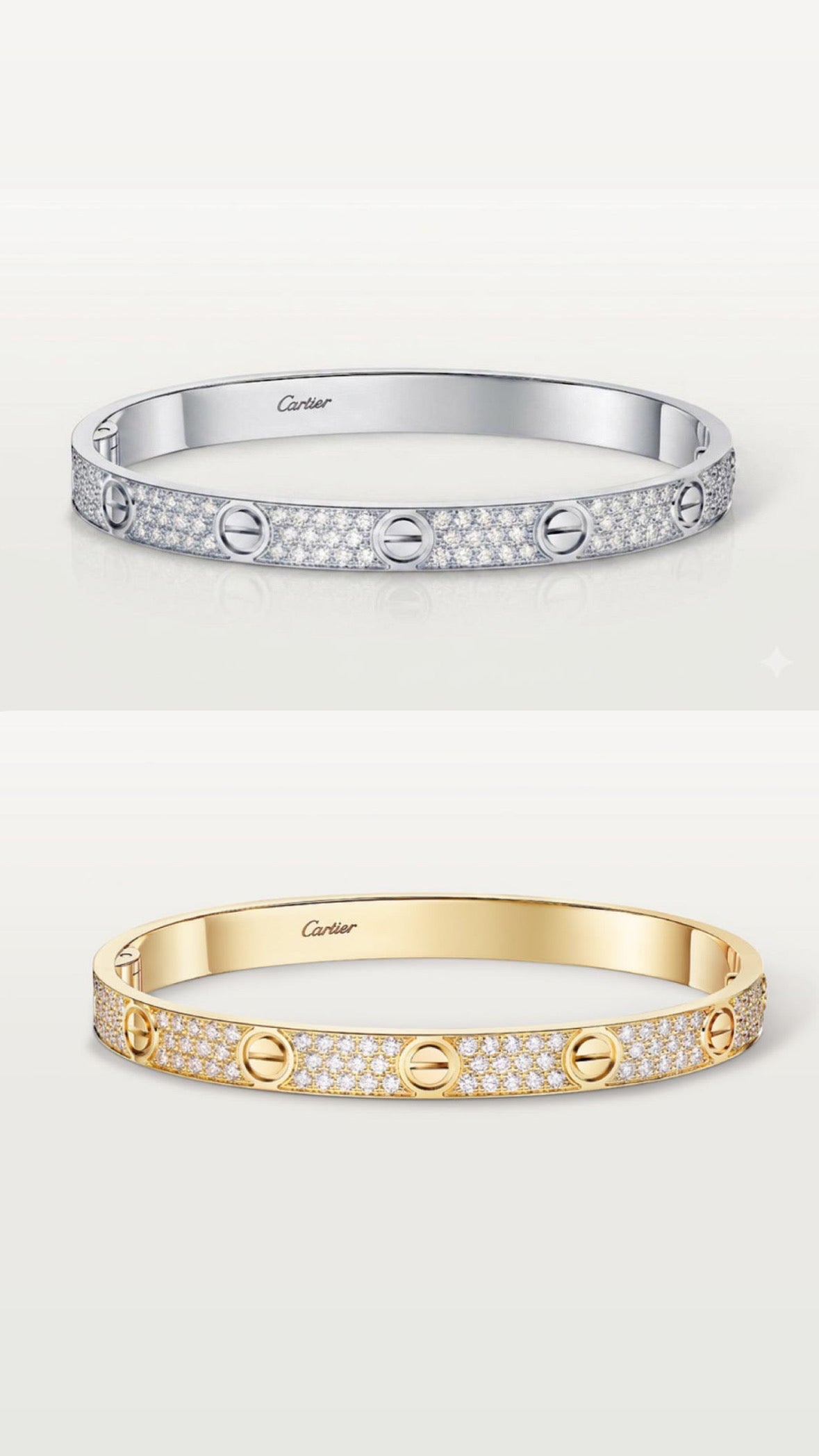 سوار Cartier full zircon العريض
