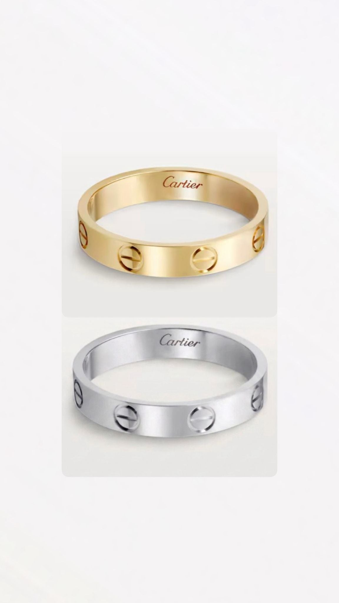 خاتم Cartier الضعيف