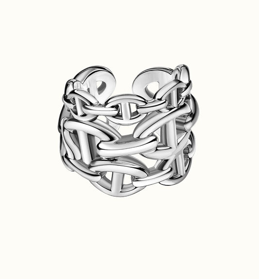 خاتم Hermes العريض