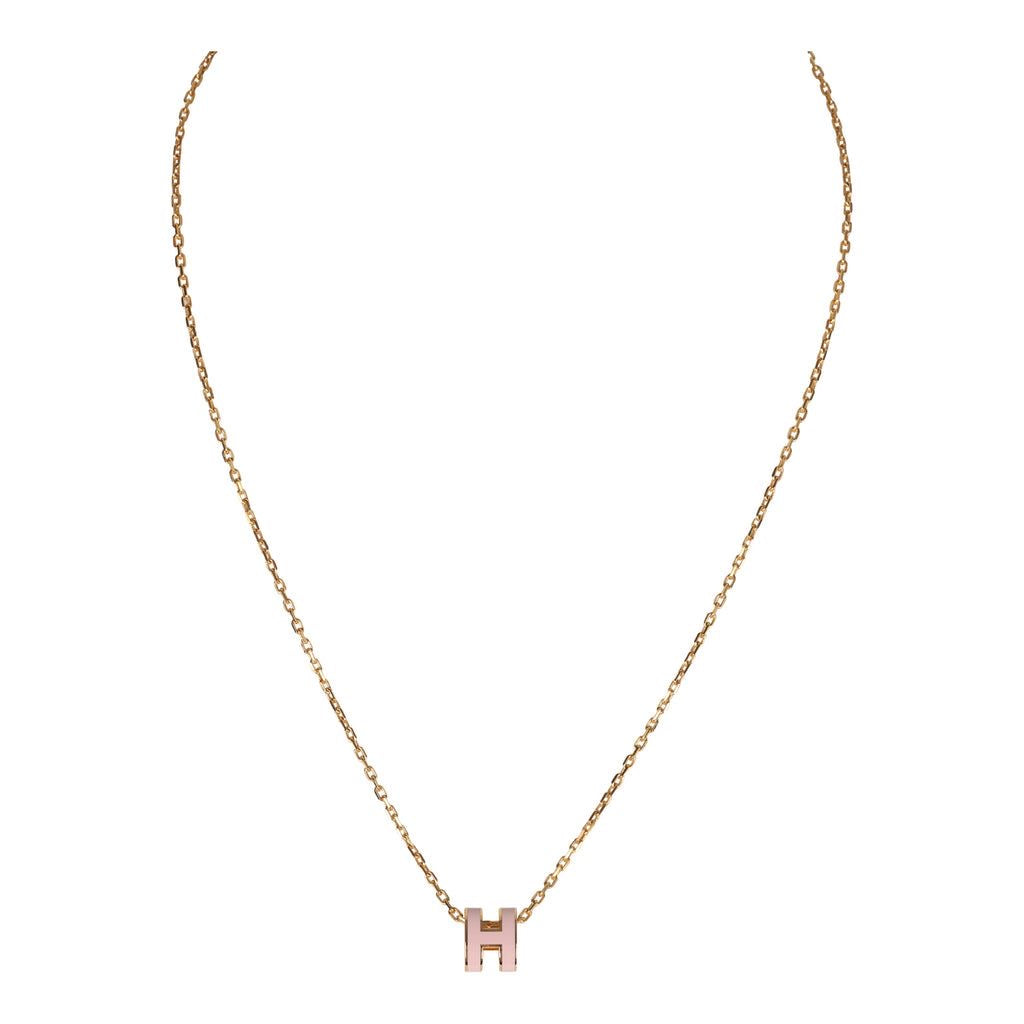 Mini Hermes necklace( pink)