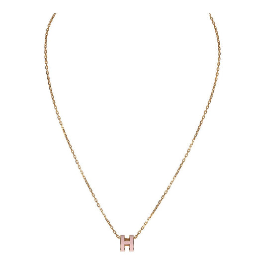Mini Hermes necklace( pink)